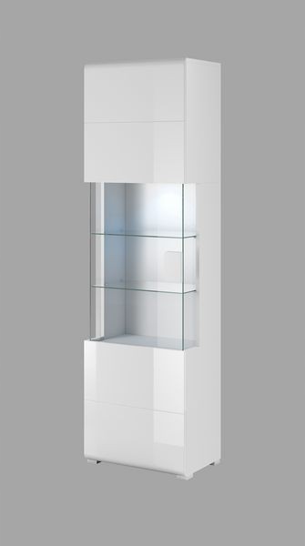 Wysoka witryna TOLEDO biała TYP 05 HELVETIA Głębokość mebla 39 cm