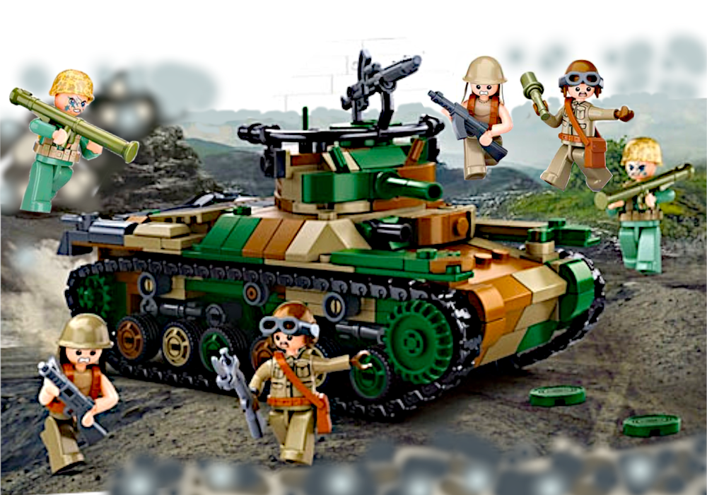 Klocki CZOŁG Typ 97 2w1op. Wojsko Armia komp. Lego Tomdorix