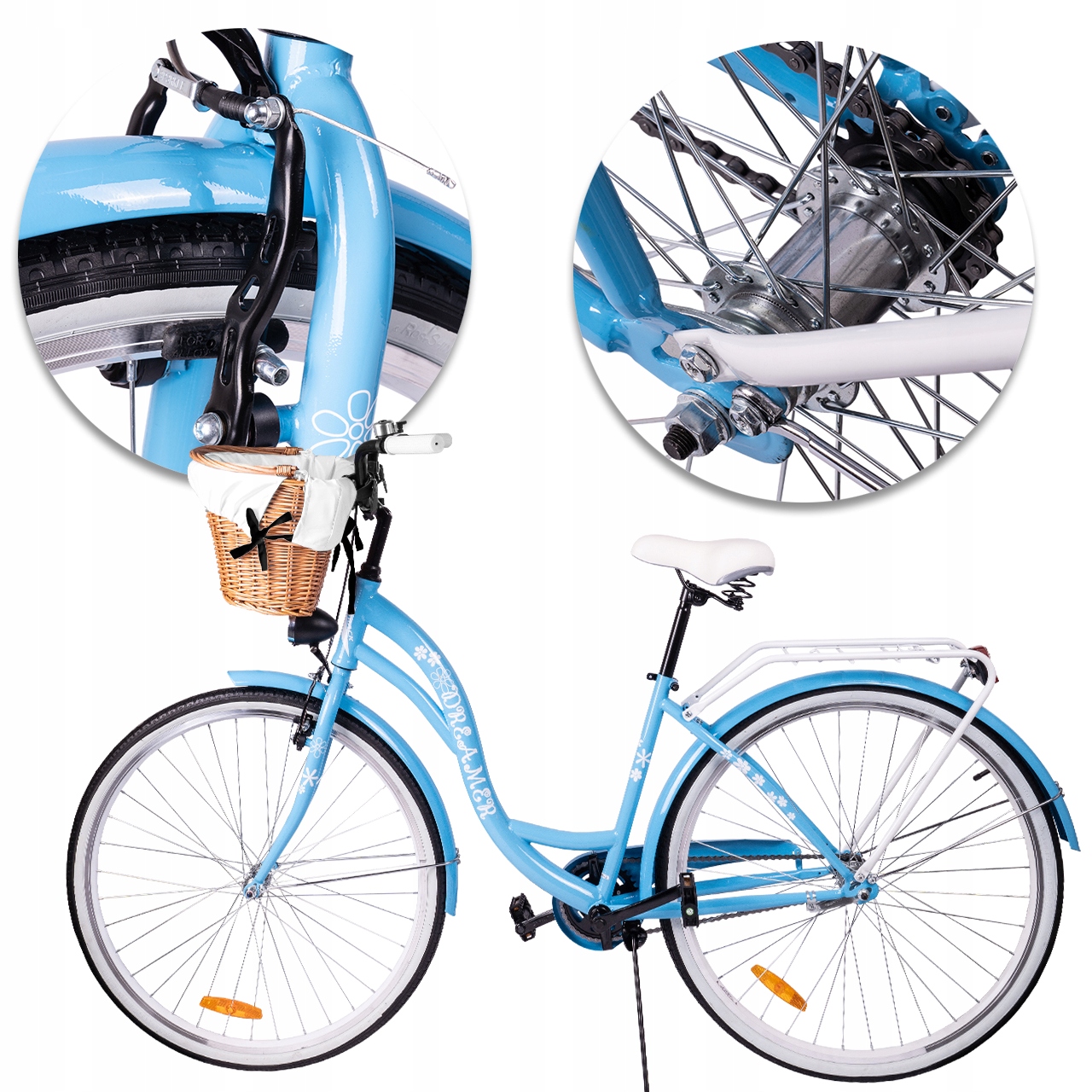 Solidne hamulce V-brake i torpedo