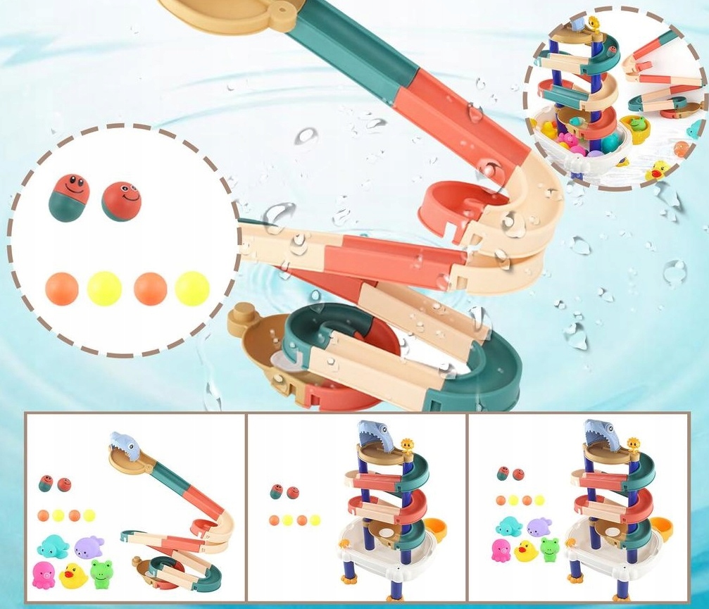 Stolik do piasku i do wody zjeżdżalnia wodna 868-1 Liczba produktów w zestawie 10 szt.