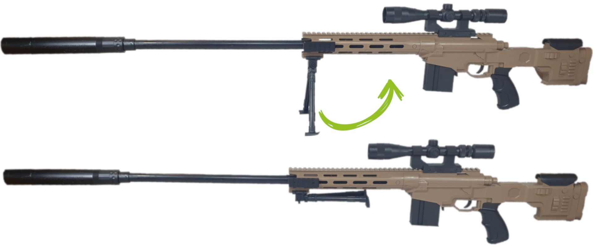 Amerykański Karabin Snajperski Na Kulki M107 z Laserem TOMDORIX