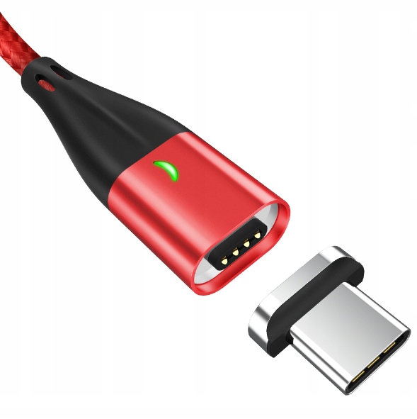 Kabel Magnetyczny TOPK 1Metr USB typ C QC3 3A RED EAN (GTIN) 791295371875