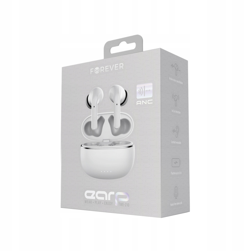 Forever słuchawki Bluetooth ANC TWE-210 Earp z etu Marka Forever