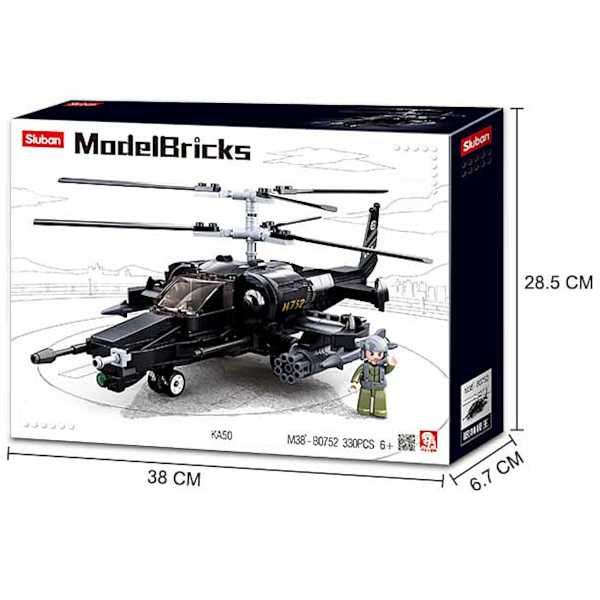 Klocki Helikopter K-50 Śmigłowiec Szturmowy Wojsko, Armia
