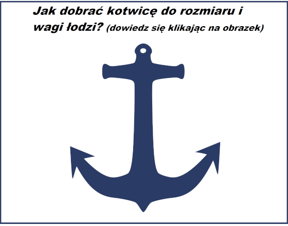 Jak dobrać kotwicę do rozmiaru i wagi łodzi
