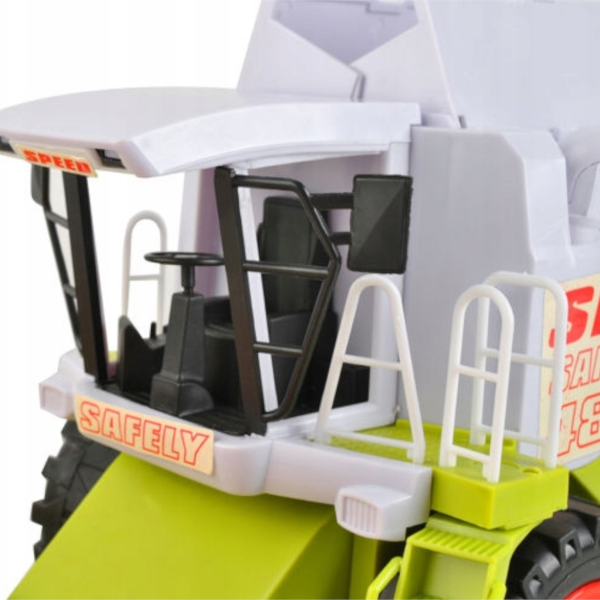 Duży Kombajn Zbożowy BIZON Zabawka Traktor z Napędem TOMDORIX