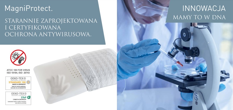 poduszka przwciwwirusowa Magniflex - Magniprotect.