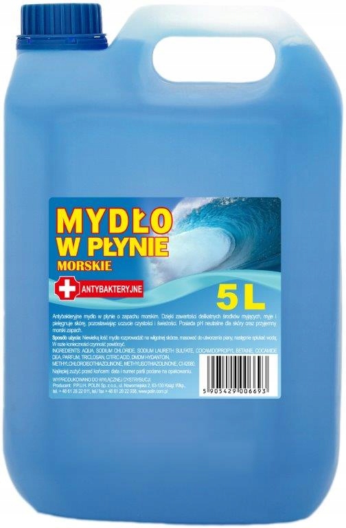 MYDŁO W PŁYNIE 5L ANTYBAKTERYJNE MORSKIE