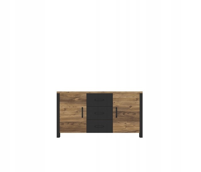 Komoda 2-drzwiowa OLIN z szufladami appenzeller Głębokość mebla 43 cm