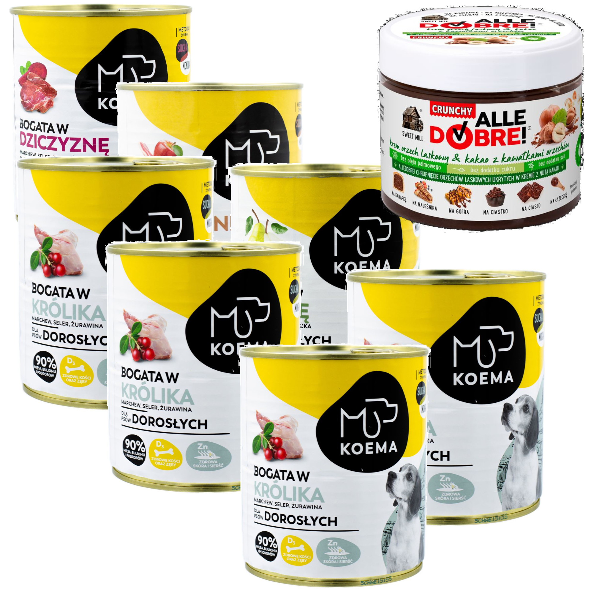 Koema Karma Mokra Dla Psa 90% Mix 7 Szt – Doskonałe odżywienie dla Twojego pupila