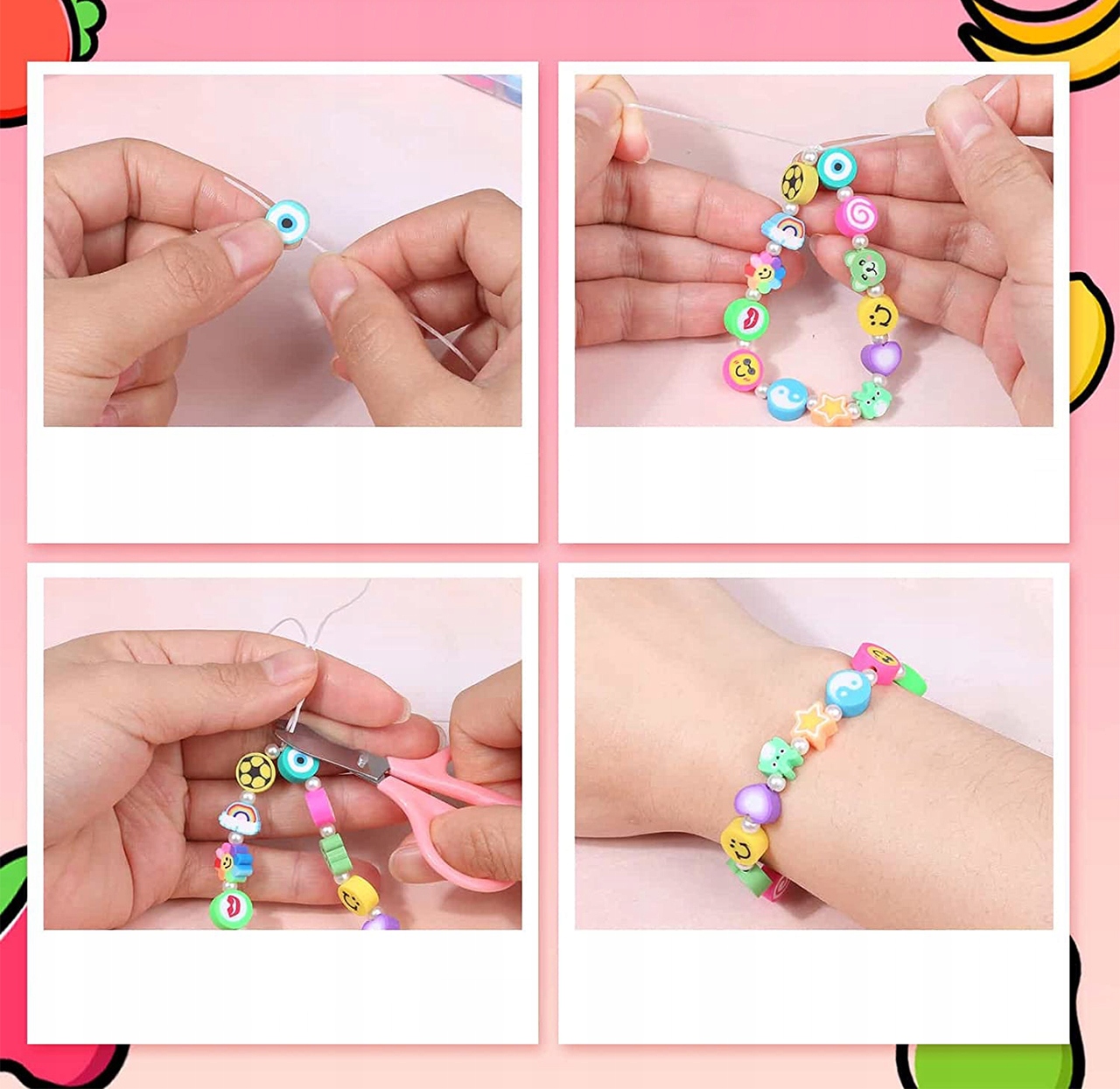 ZESTAW KOLOROWYCH KORALIKÓW 1000PCS BIŻUTERIA DIY Głębokość produktu 12 cm