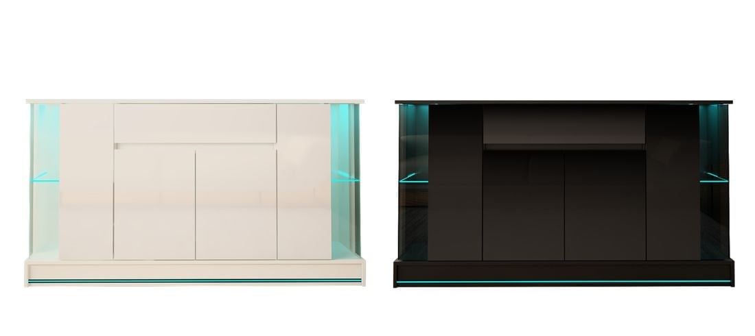 komoda-efecto-2-160cm-bialy-mat-polysk-led-rgb-stan-nowy