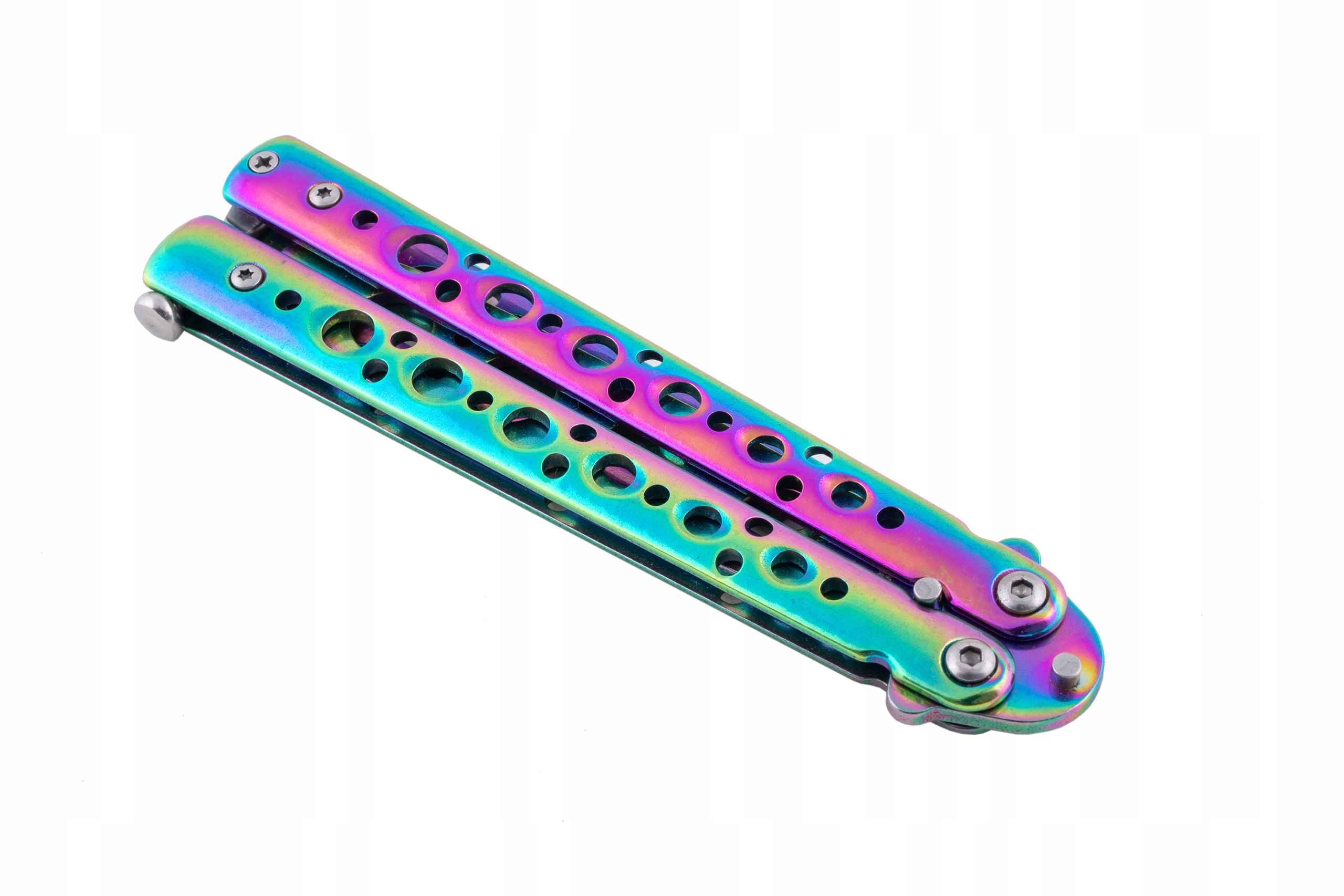 Nóż motylkowy treningowy full Rainbow Fade 2 CS:GO Marka inna