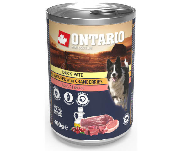 ONTARIO PATE KARMA DLA PSA kaczka z żurawiną