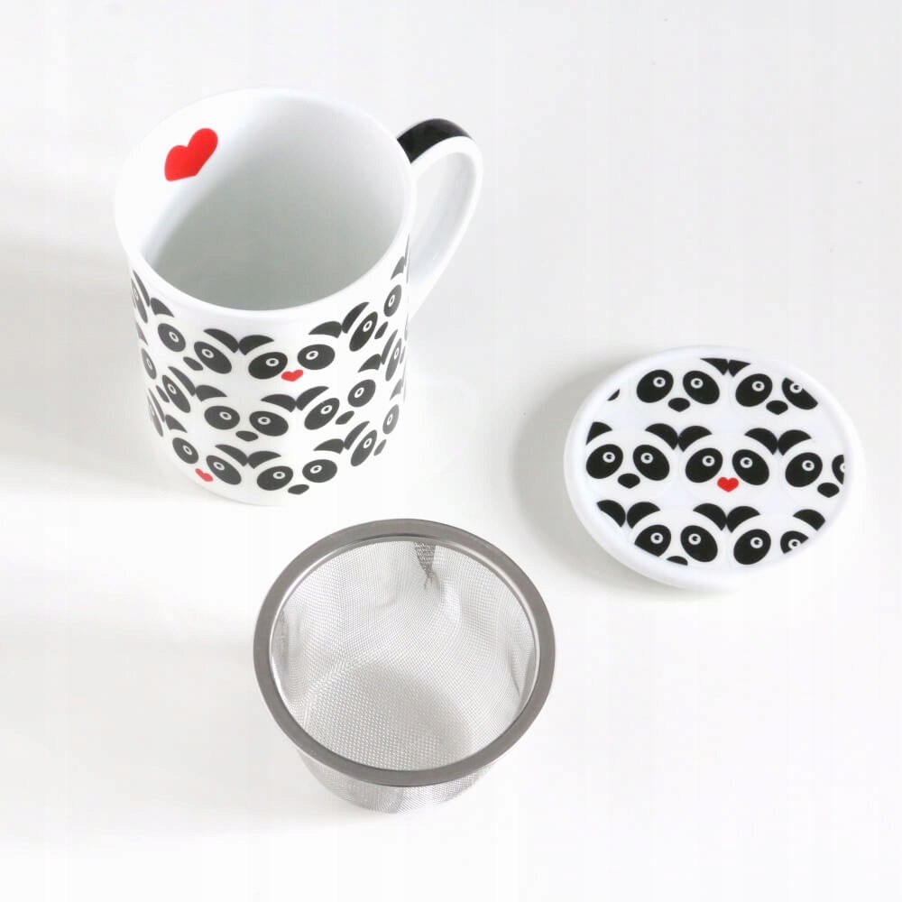 Kubek panda love z zaparzaczem upominek walentynki Kod producenta kubekpanda58p