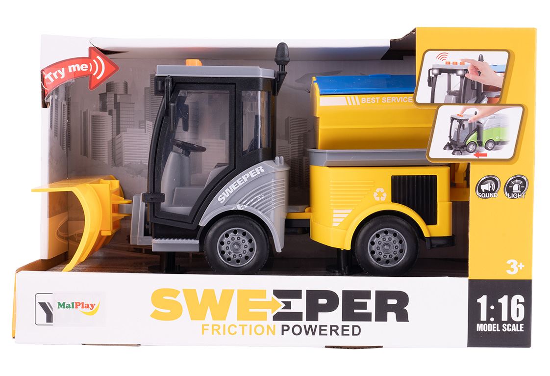AUTO ODŚNIEŻARKA SPYCHACZ ULICZNY LED + DŹWIĘK Baterie 3xAG13LR44