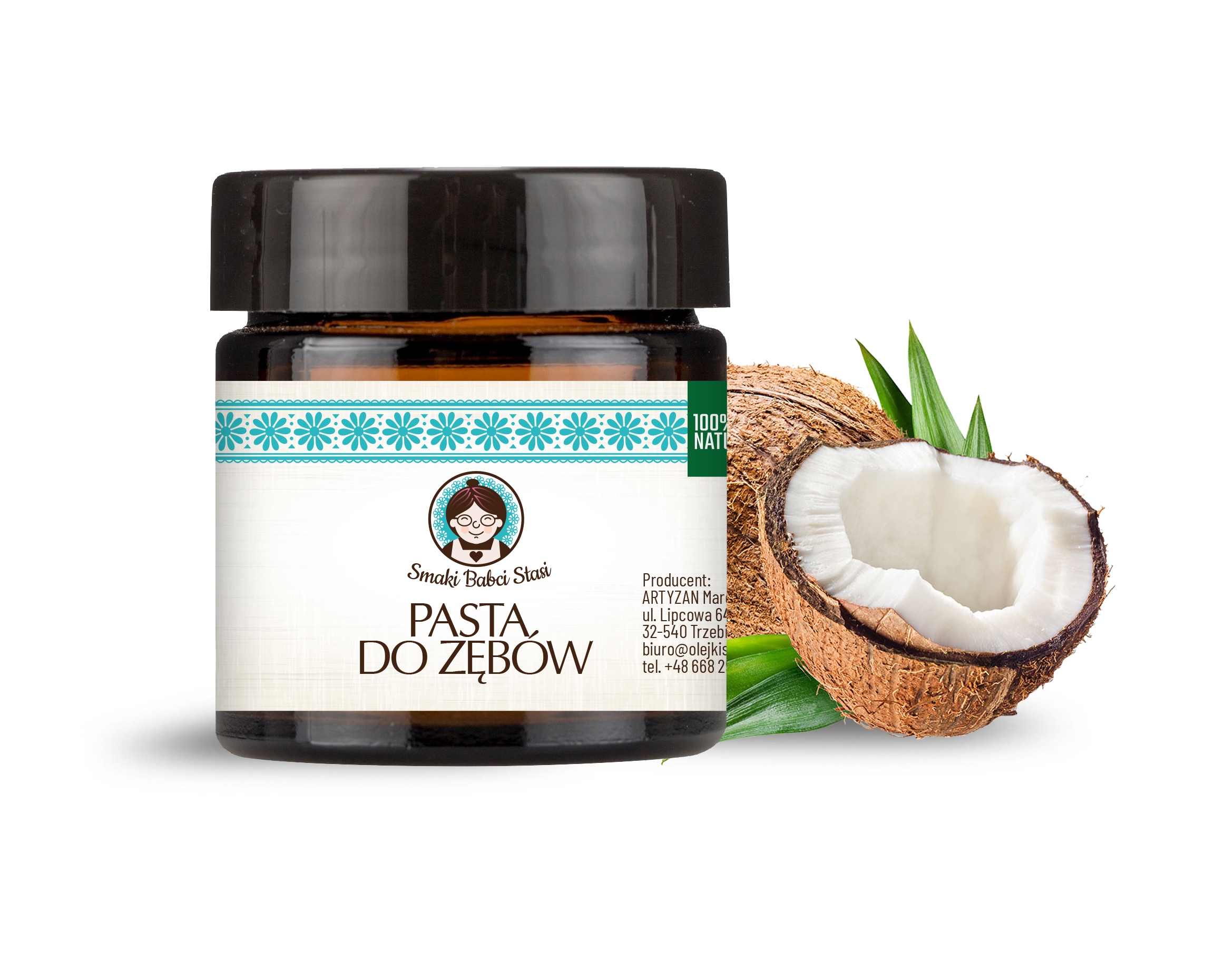 Naturalna Pasta do Zębów z węglem aktywnym Zęby