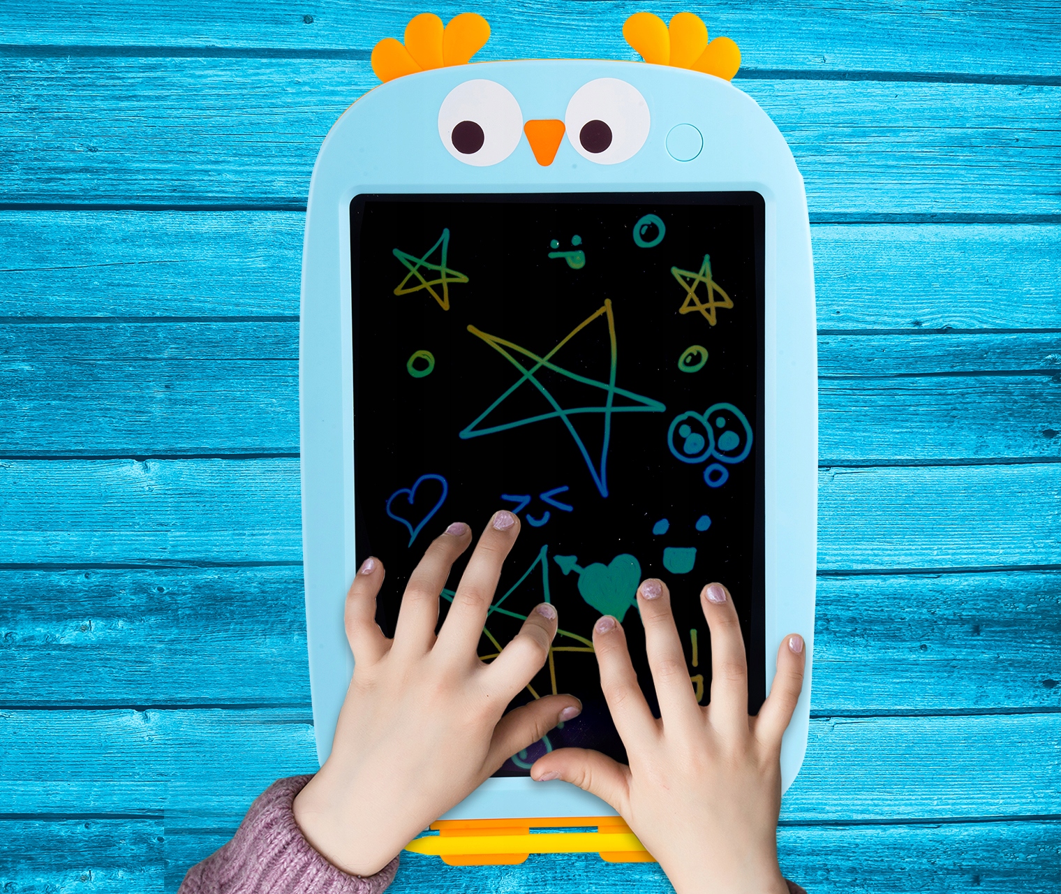 TABLICA ZNIKOPIS EKRAN LCD SÓWKA TABLET GRAFICZNY Z DŁUGOPISEM DO NAUKI Kod producenta 110961