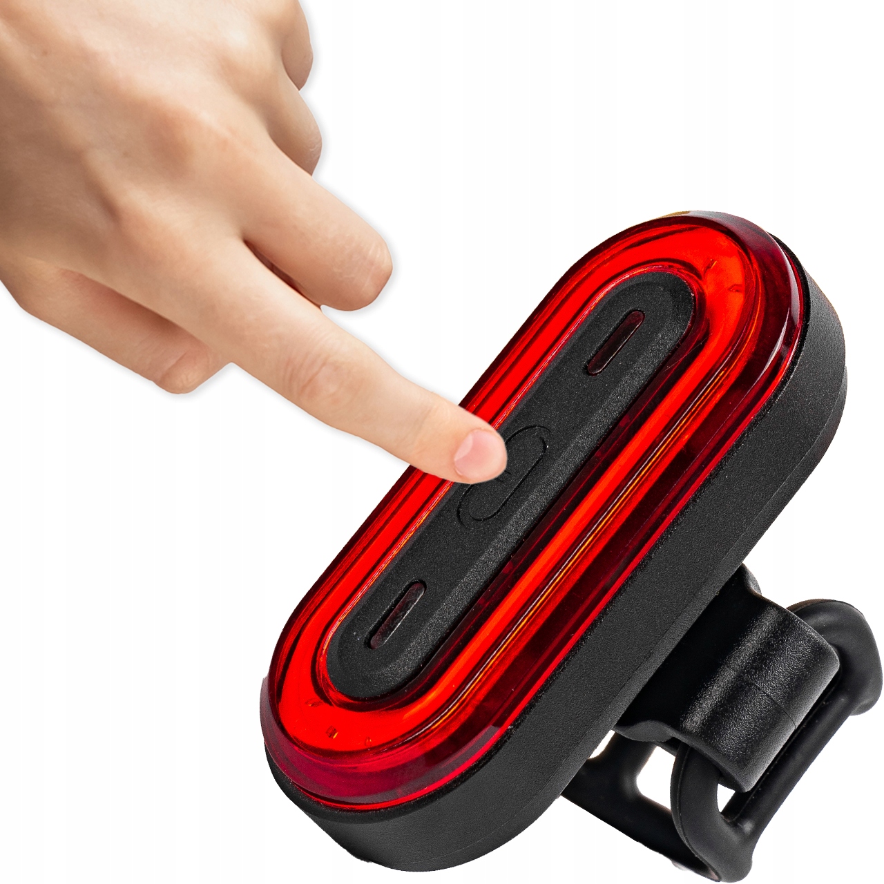 LAMPKA ROWEROWA TYLNA LED AKUMULATOR 100LM USB Liczba trybów świecenia 6