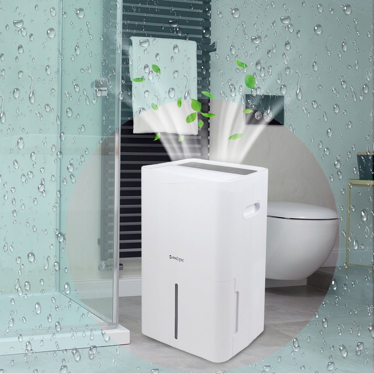 OSUSZACZ POWIETRZA POCHŁANIACZ WILGOCI 50L/H WiFi Poziom hałasu 50 dB