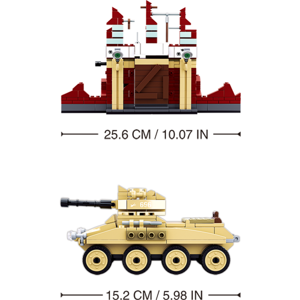 Klocki Transporter Czołg PUMA+ Bunkier COBI Tomdorix