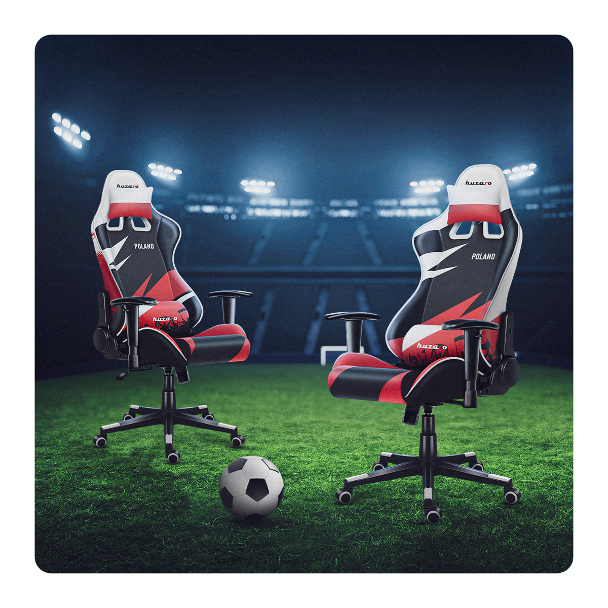 Przód fotela gamingowego Huzaro Force 6.0 poland