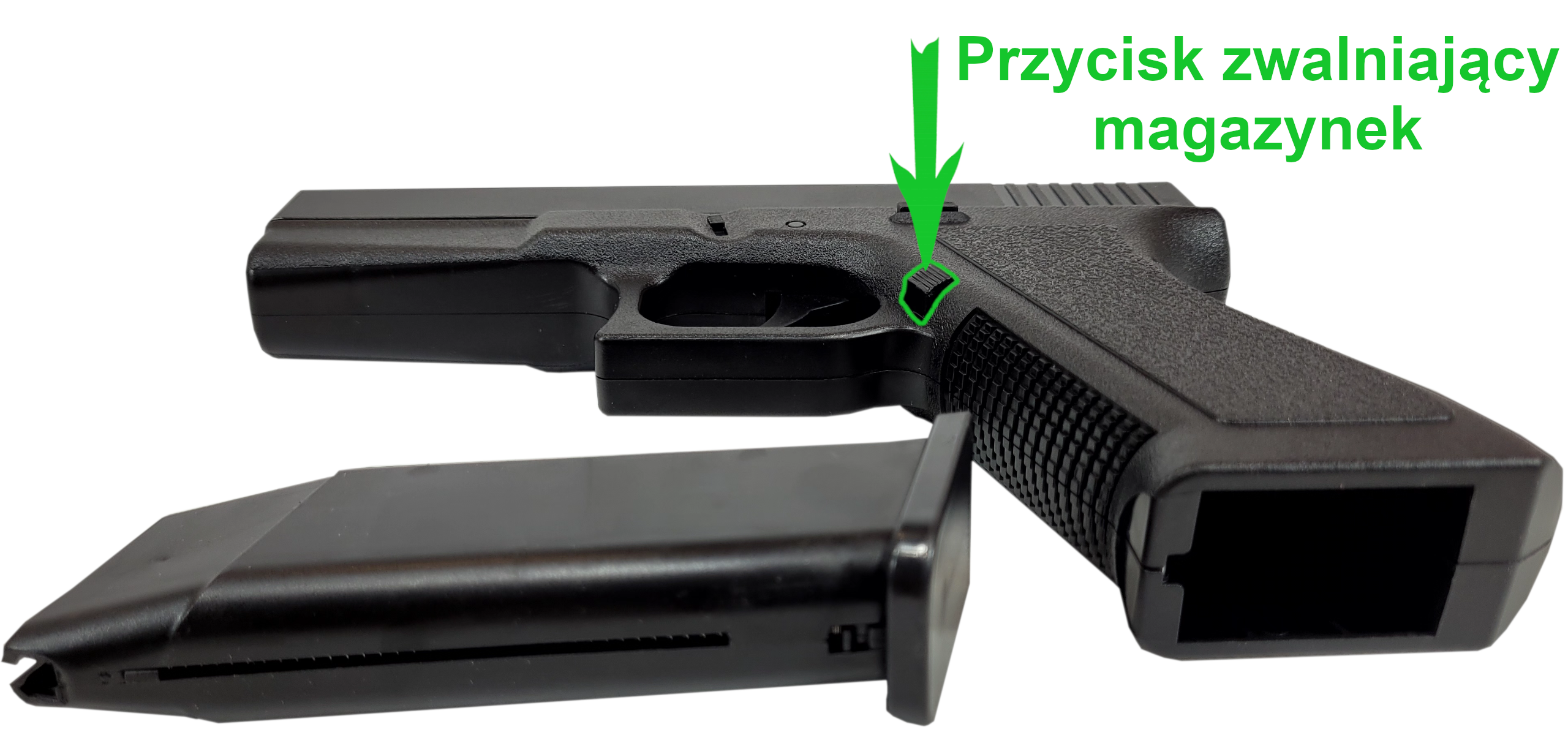Policyjny Pistolet Na Kulki GLOCK 17 Replika Air Soft Gun TOMDORIX