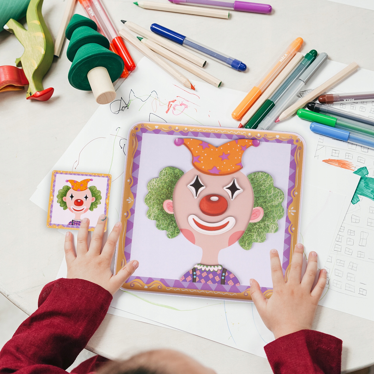 KOLOROWA UKŁADANKA ZMIENIAJĄCE TWARZE 62 PUZZLE Bohater brak