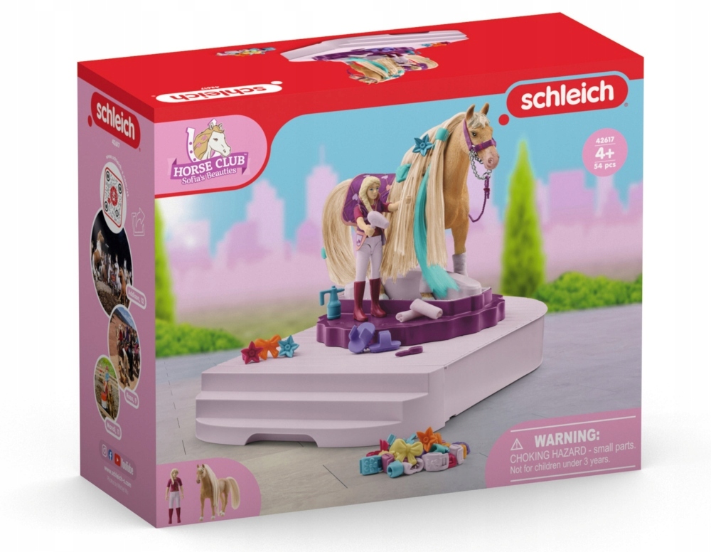 Schleich Sofia's Obrotowa Stacja Pielęgnacja Koni – Idealna zabawa dla małych miłośniczek koni