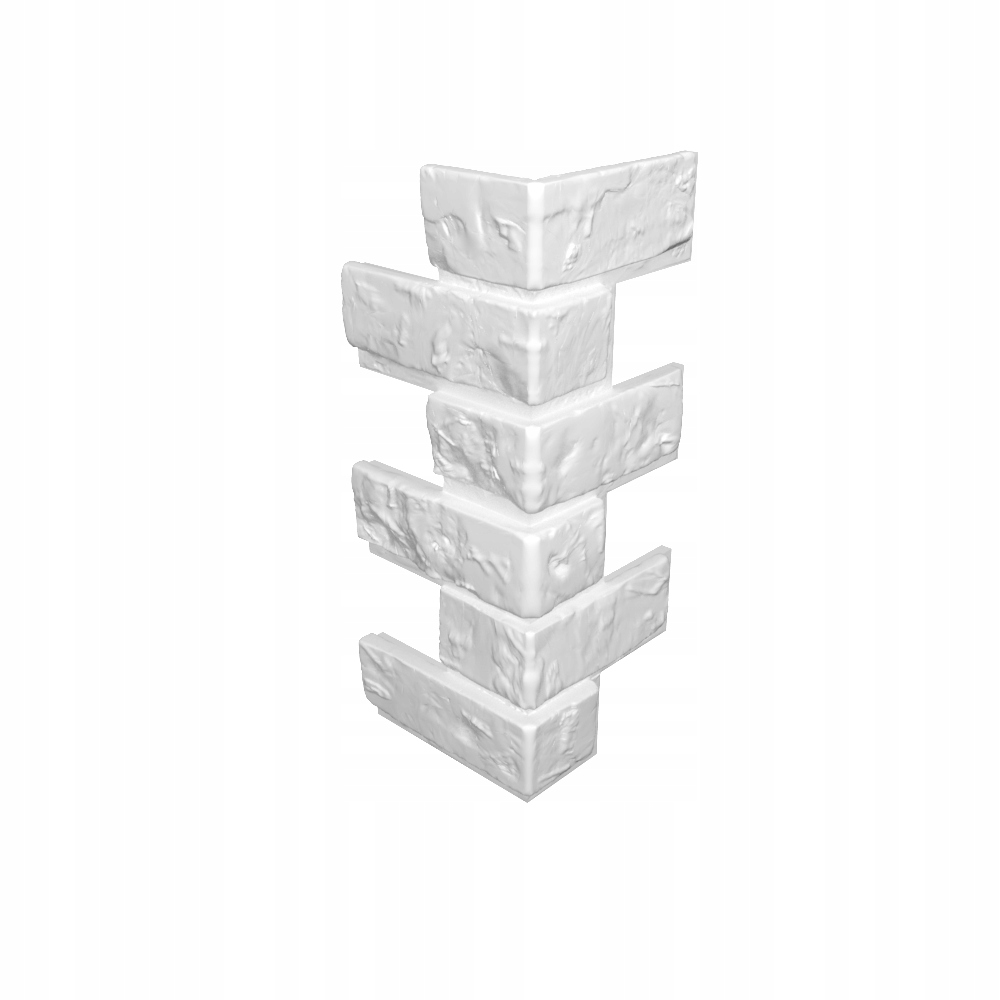 Styropianowy panel Stara cegła 3D - narożnik zew.