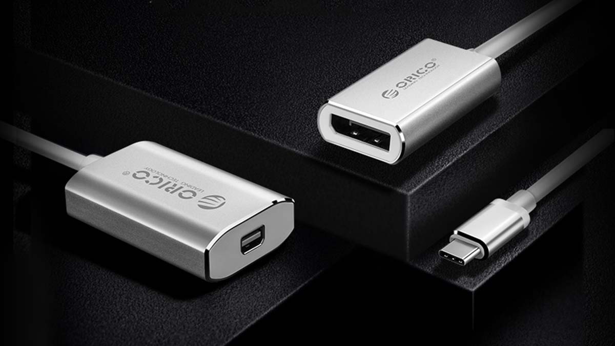 Adapter USB-C wideo Konwerter USB type C na miniDP