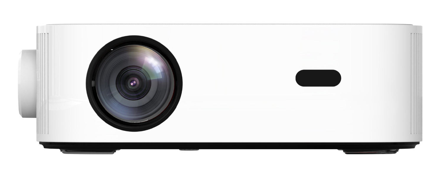 Projektor LED YG-450 ANSI Wbudowane dwa głośniki oraz pilot w zestawie.