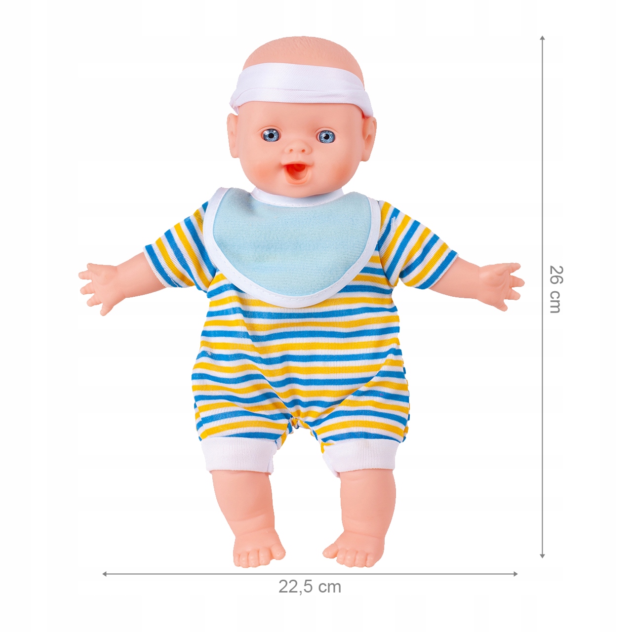 BOBAS LALKA 26CM MIĘKKA KOLOROWA ŚCIĄGANE UBRANKO Bohater brak