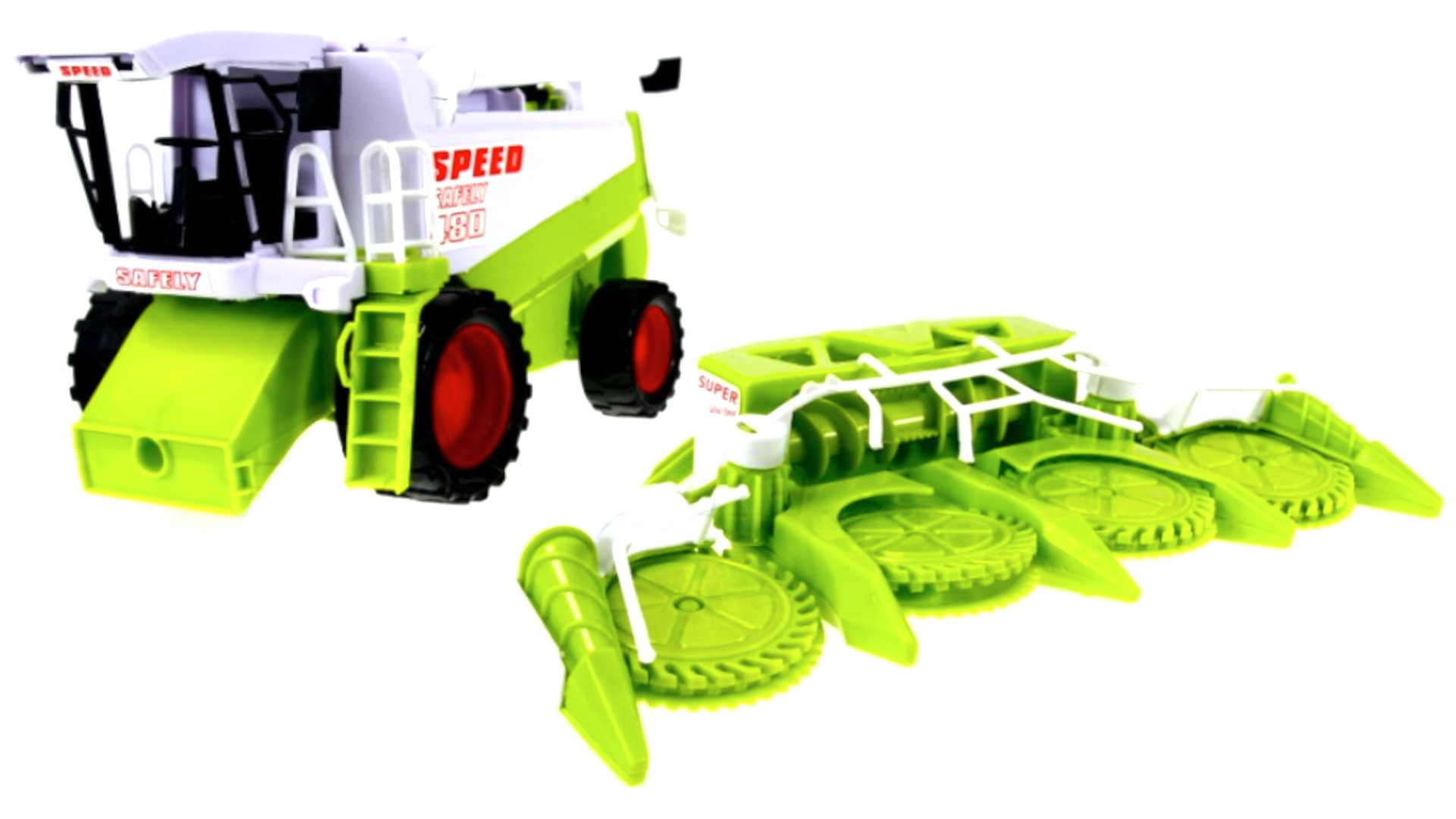 Duży Kombajn do Kukurydzy BIZON Zabawka Traktor Z Napędem TOMDORIX