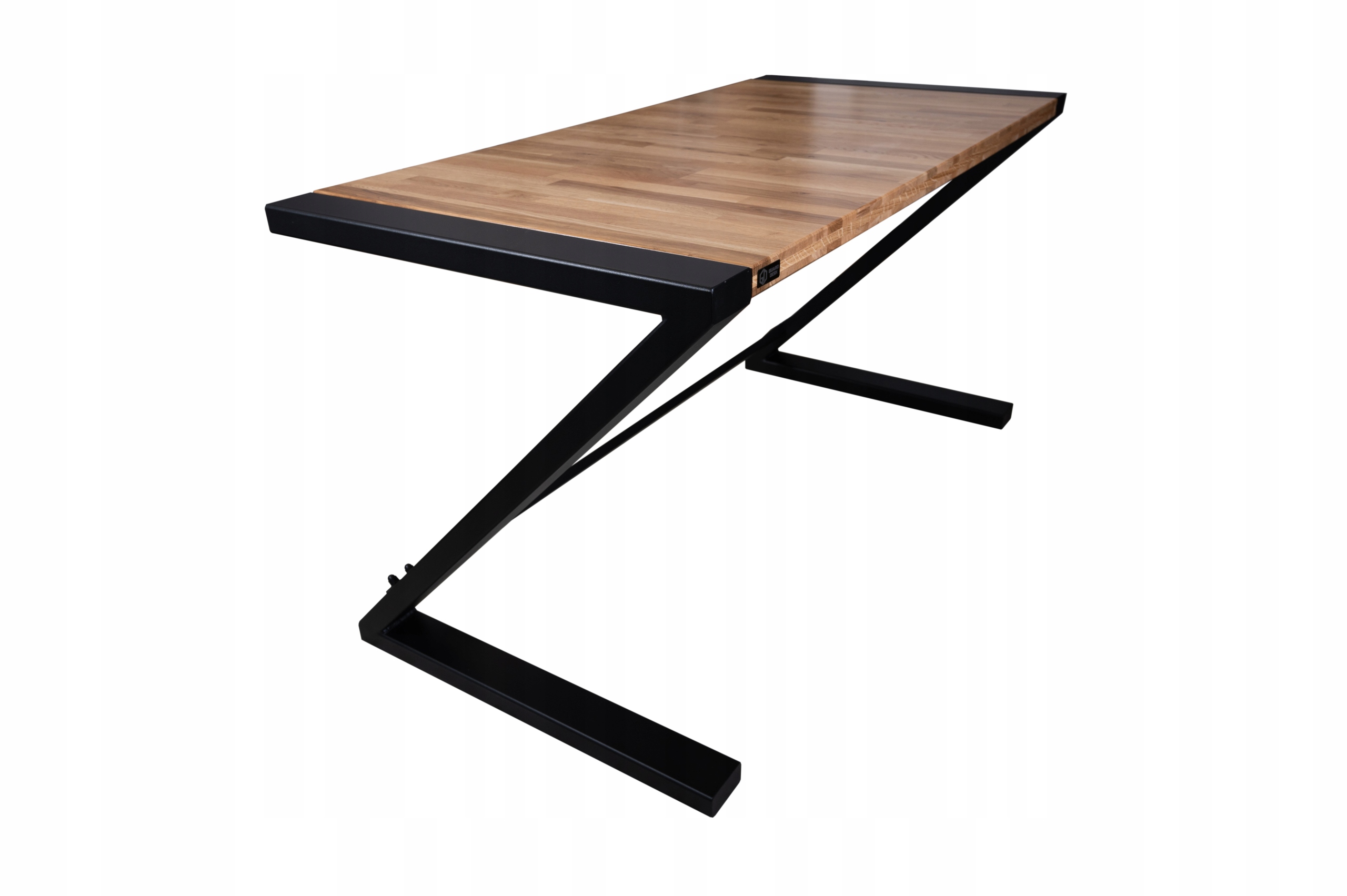 Biurko LOFT Komputerowe Zoom / Dębowy Blat / Guard-Desk / 140x70x75