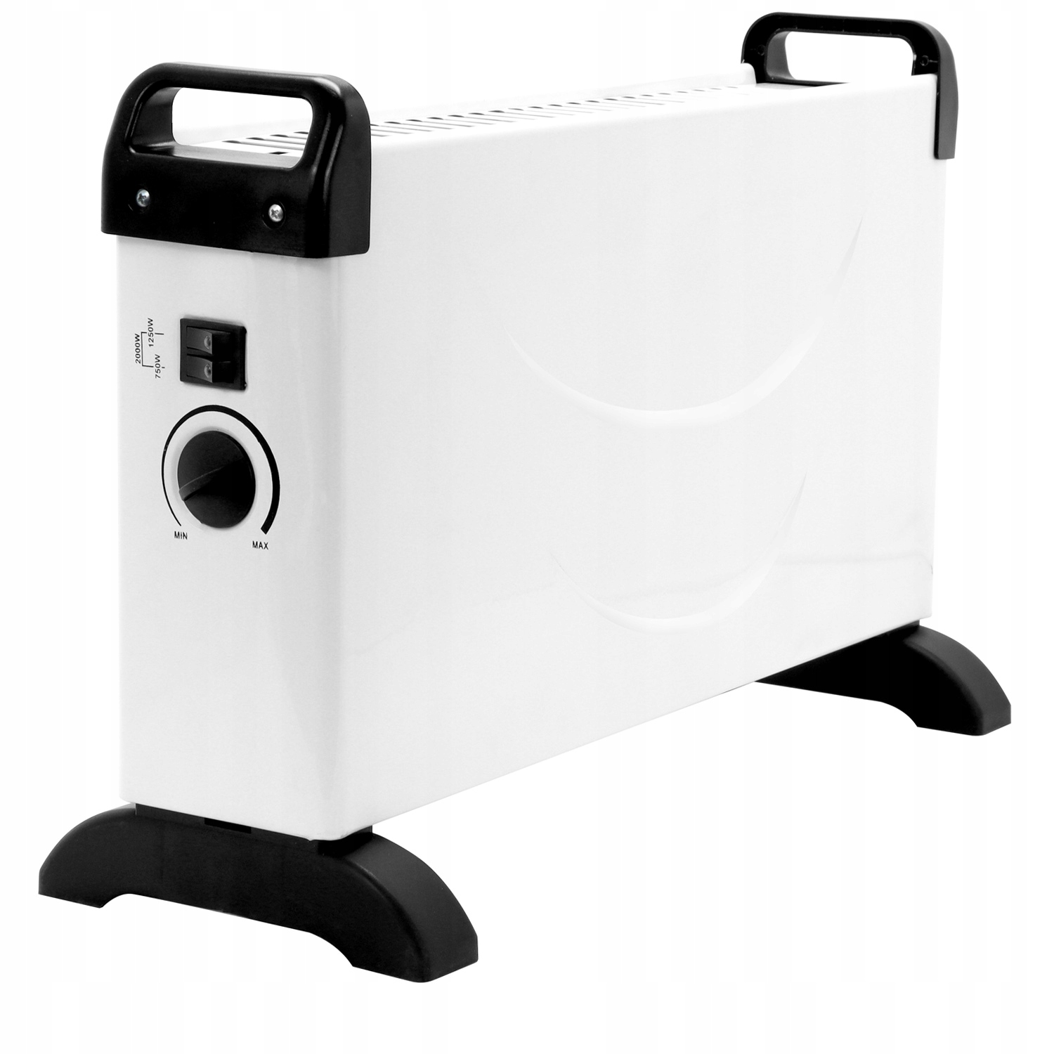 GRZEJNIK ELEKTRYCZNY KONWEKTOROWY TERMOSTAT 2000W FARELKA PIECYK DOGRZANIE Głębokość 535 mm