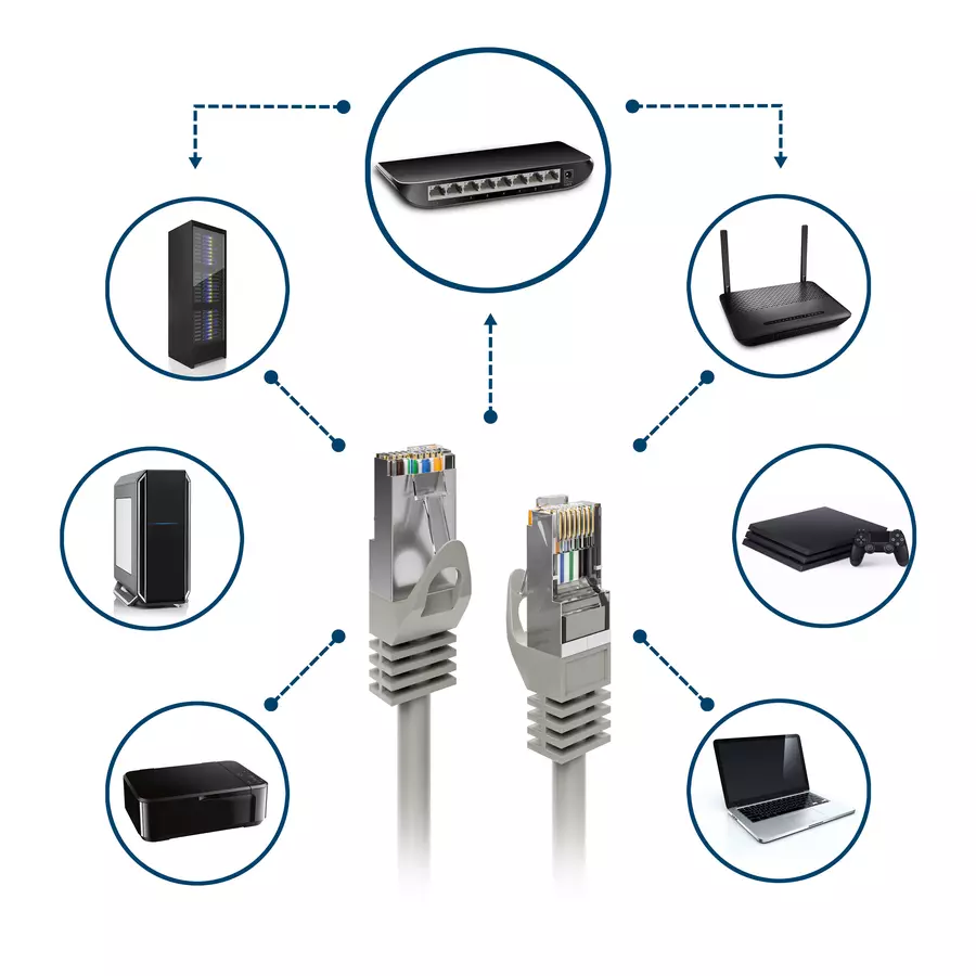 patchcord 5e utp 1m rj45 extralink batna24