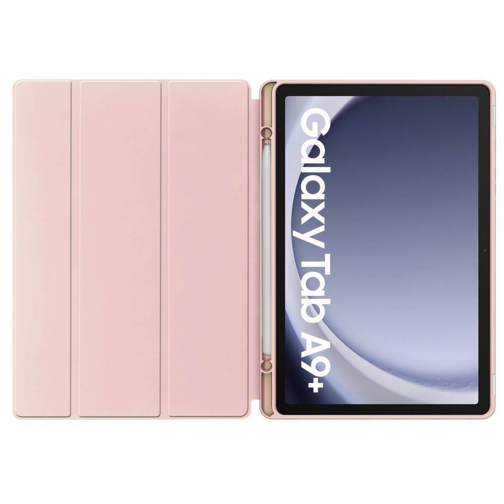 Etui Tech-Protect SmartCase Pen dla Samsung Galaxy Tab A9+ Plus 11.0 X210 / X215 / X216 z widocznym schowkiem na rysik.