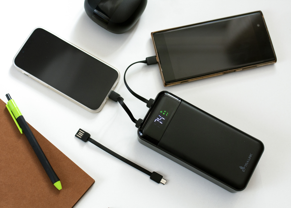 EXTRALINK EPB-124 10000MAH FAST CHARGING POWER BANK BLACK