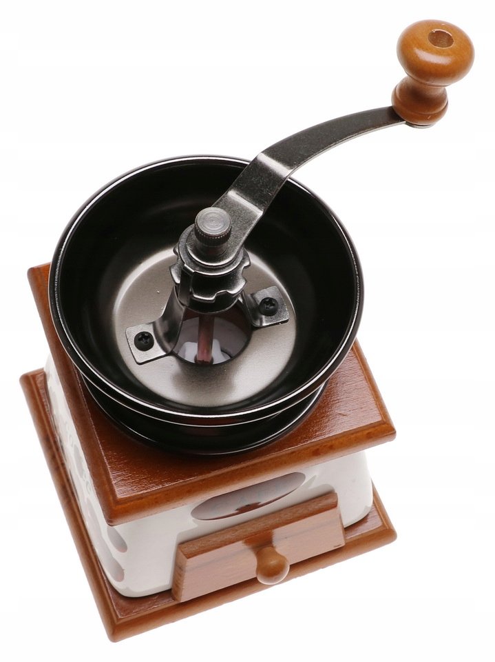 Młynek Ręczny Do Kawy Ceramiczny Tradycyjny Pieprzu Przypraw Ziół 6927 – Idealne rozwiązanie dla miłośników kawy