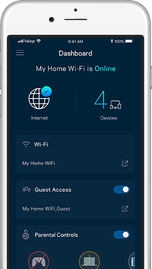 Linksys App Aplikacja Linksys na ekranie głównym