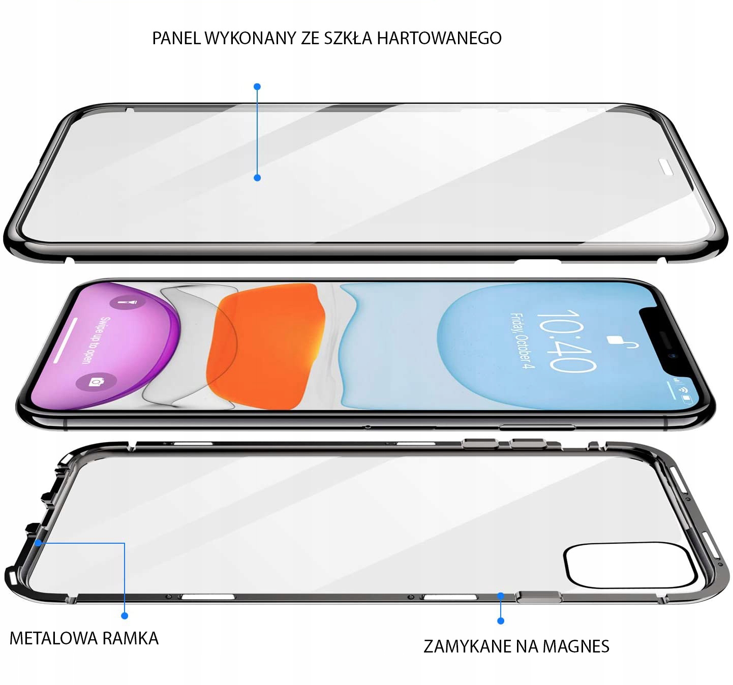 Etui Magnetyczne 360° do iPhone 13 Dedykowany model 13 Braders
