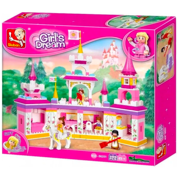 Klocki Magiczny Zamek Księżniczki Pałac Bajkowy 385el.