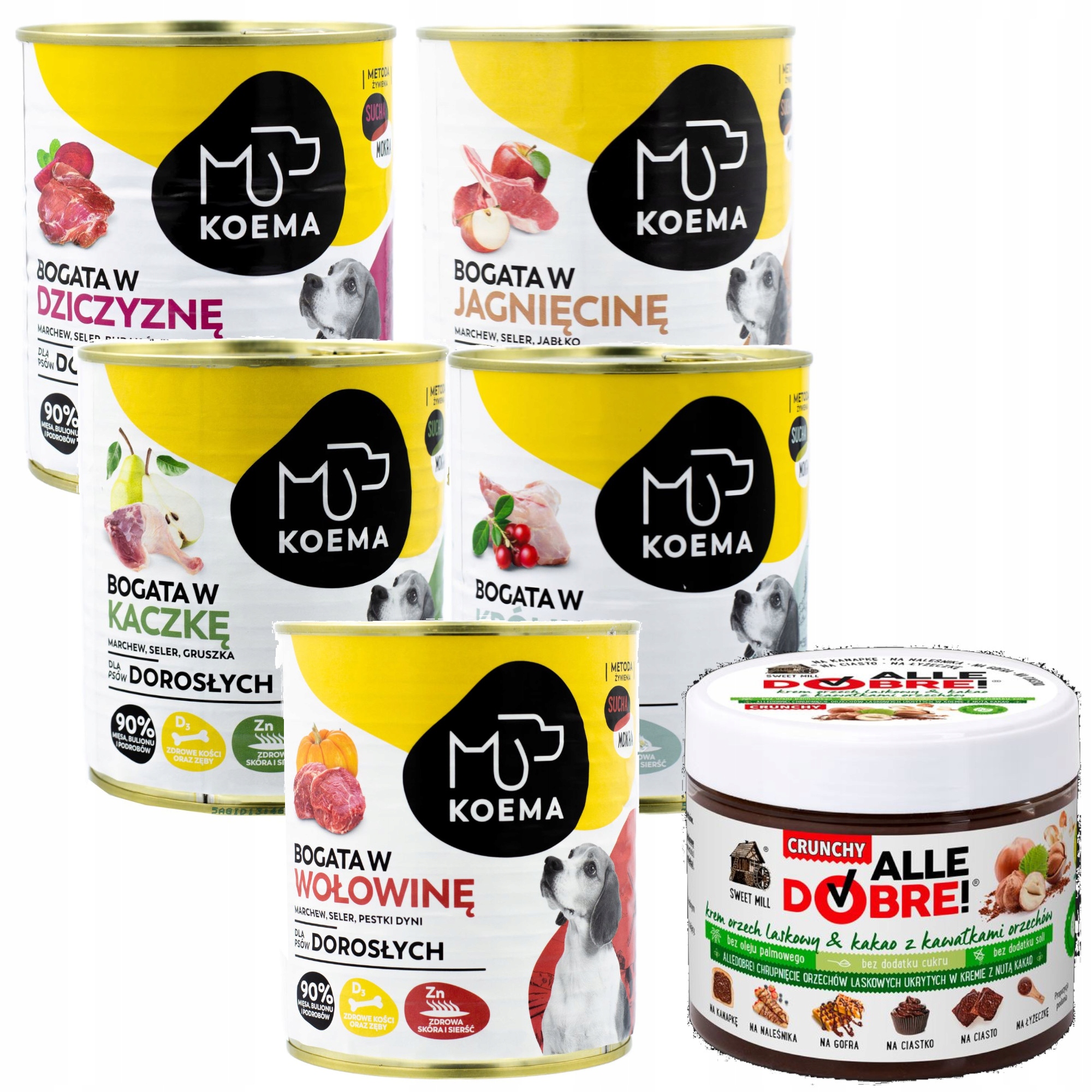 Wysoka zawartość mięsa i podrobów – 90% składników odżywczych