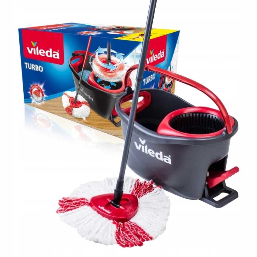 Mop obrotowy Vileda TURBO – Nowoczesne rozwiązanie do sprzątania