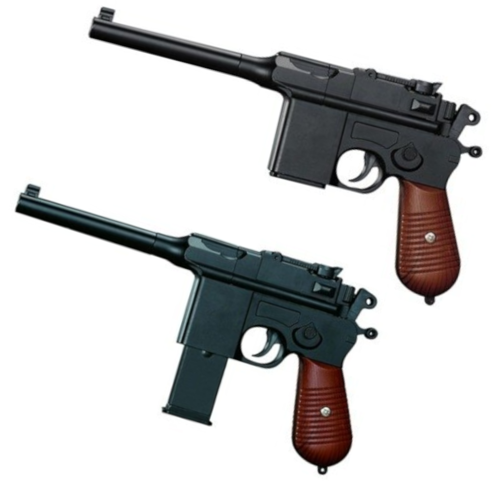Pistolet Metalowy Na Kulki C96 MAUSER 100% METAL   Granat  Tarcze Tomdorix