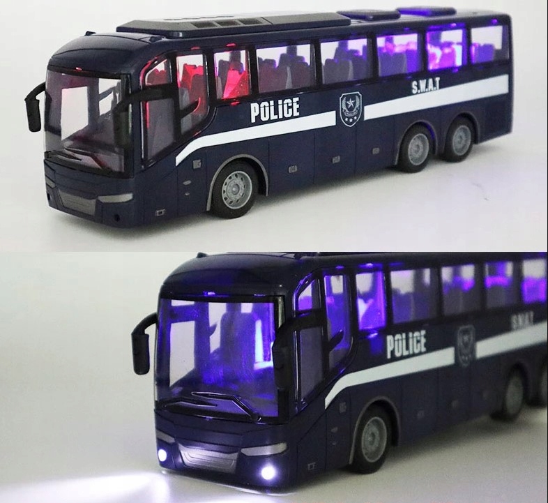 Autobus Policja Bus Zdalnie sterowany QH866-4 Bohater brak