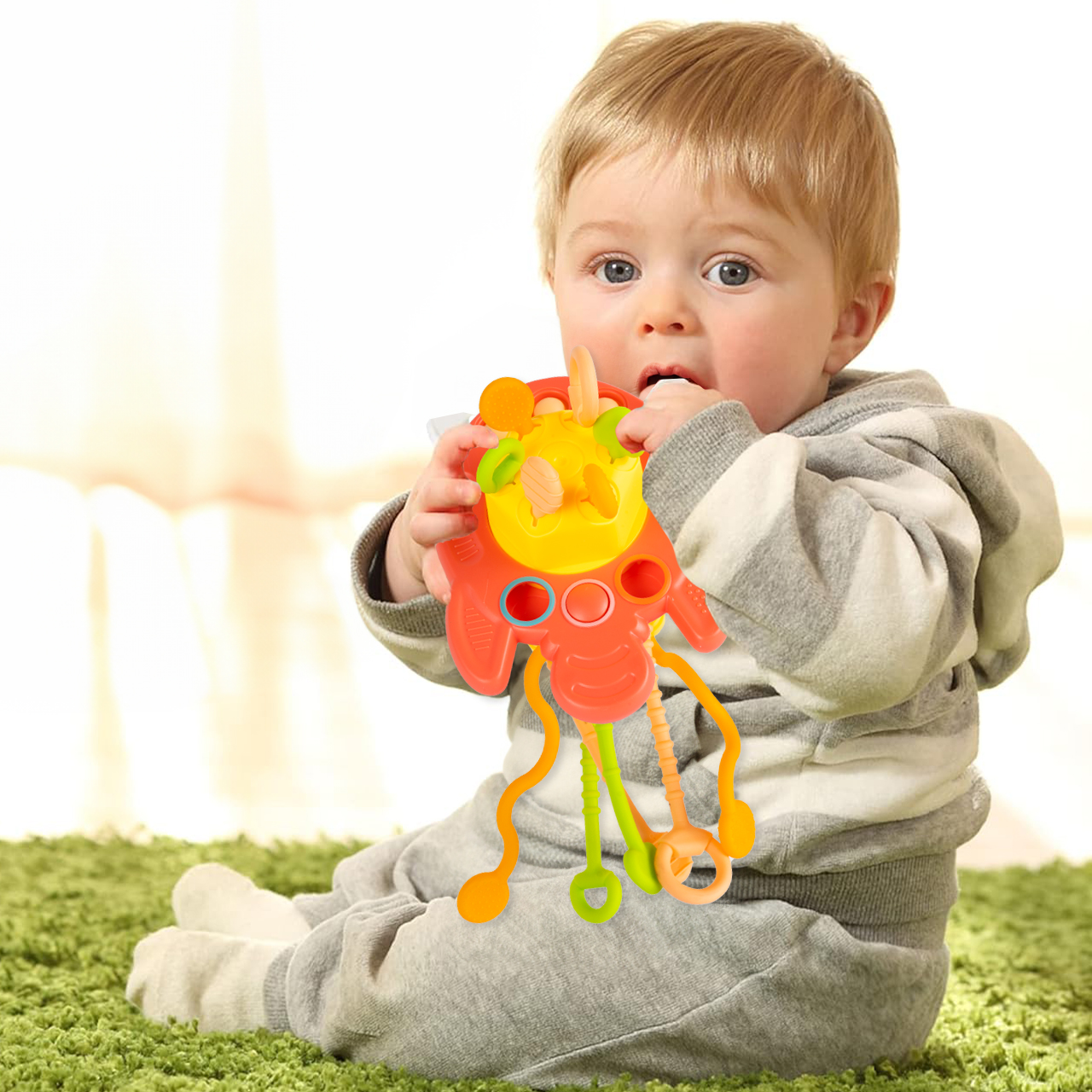 GRYZAK ZABAWKA SILIKONOWA SENSORYCZNA EDUKACYJNA MONTESSORI GRYZACZKI Kod producenta 110857