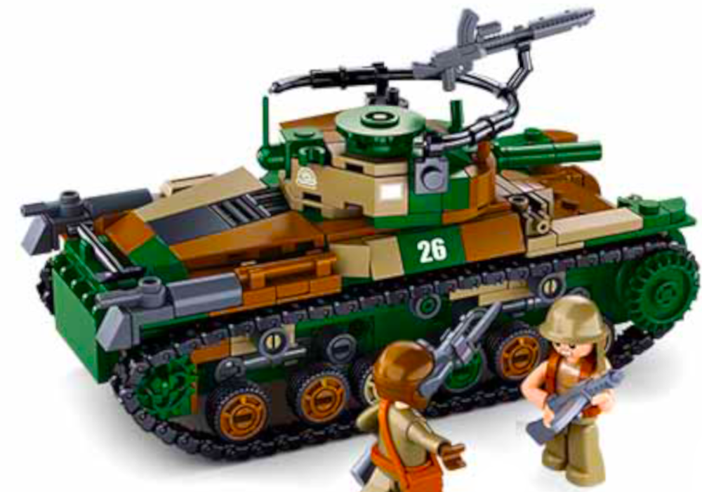 Klocki CZOŁG Typ 97 2w1op. Wojsko Armia komp. Lego Tomdorix