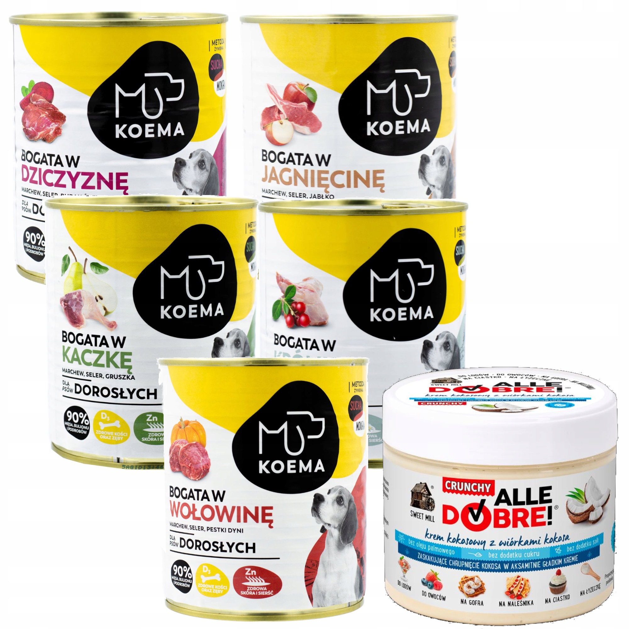 Naturalne składniki – brak zbóż, glutenu i sztucznych dodatków